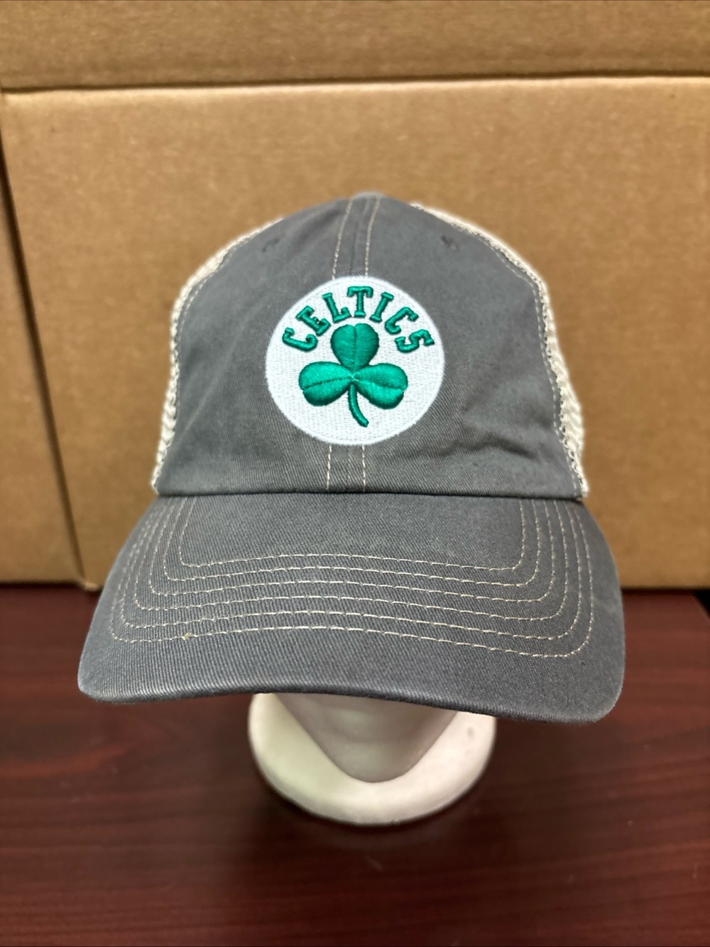 Boston Celtics Hat Cap Snapback Trucker Mesh 47 Brand NBA Basketball Men Dad